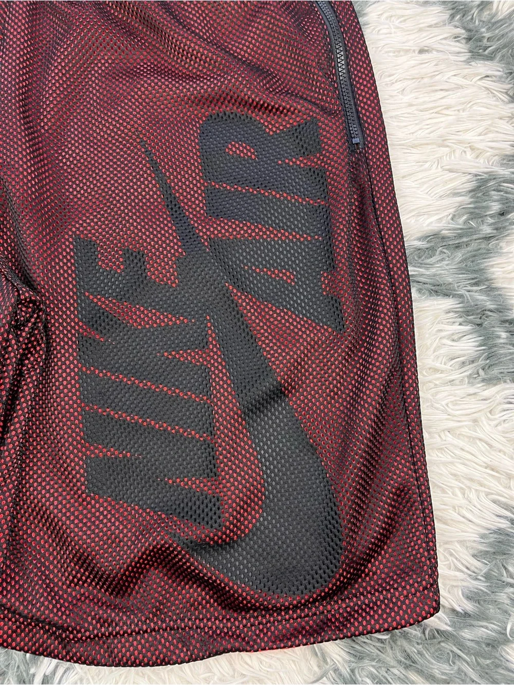 Nike Air Mens Basketball Shorts XL Black Red Air Pivot V3` Drawstring 778060-010